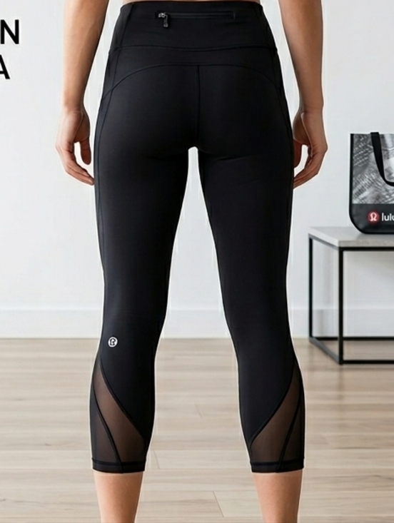 lululemon athletica Pants - lululemon athletica Black  Capri Leggings Size 4